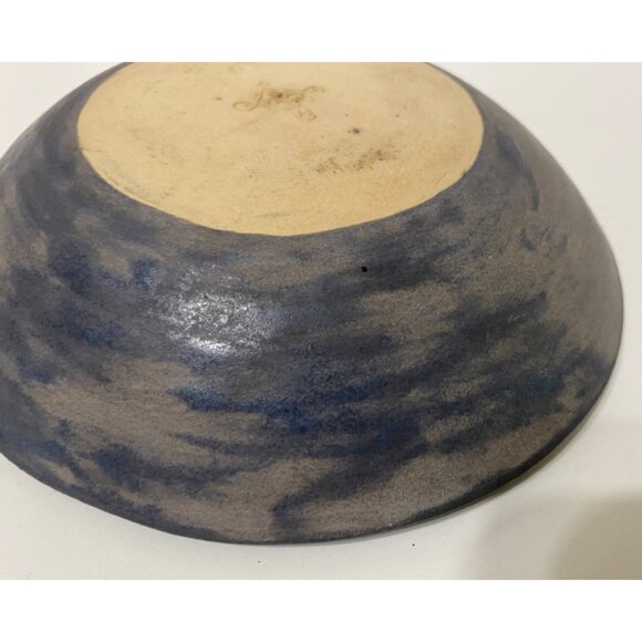 Handcrafted Abstract Female Form Design Stoneware Decorative Bowl Art Pottery - Picture 4 of 5